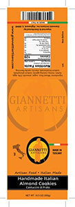 Giannetti Artisans Handmade Italian Almond Biscotti - Imported from Prato, Italy 10.58 oz: Amazon.com: Grocery & Gourmet Food