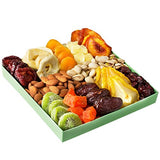 Holiday Nut and Dried Fruit Gift Basket, Healthy Gourmet Snack Christmas Food Box, Great for Birthday, Sympathy, Family Parties & Movie Night or as a Corporate Tray - Oh! NutsÂ  : Gateway