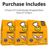 FreeYumm Allergen Free Granola Bars, Gluten Free, Dairy Free, Nut Free Snacks for Kids, Total of 15 Bars (Chocolate Chip):